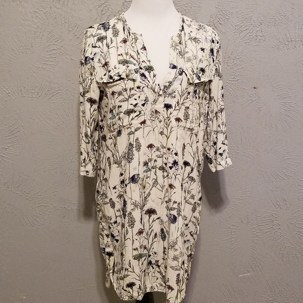 H&M Floral Button-Up Dress